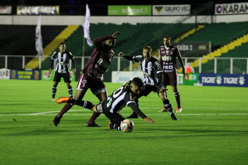 As quartas de final do Campeonato Catarinense foram encerradas nesta quinta-feira (31). A rodada começou na quarta-feira (30), com Figueirense x Juventus. Após perder por 2 a 1 em Jaraguá do Sul, o Moleque Travesso atropelou a equipe de Florianópolis em pleno Orlando Scarpelli, 4 a 1 – Foto: Patrick Floriani/FFC/Divulgação/ND