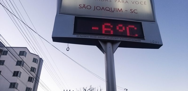 S&atilde;o Joaquim compra mais de uma tonelada de sal para controlar neve nas rodovias&nbsp;– Foto: Wagner Urbano/Divulga&ccedil;&atilde;o/ND