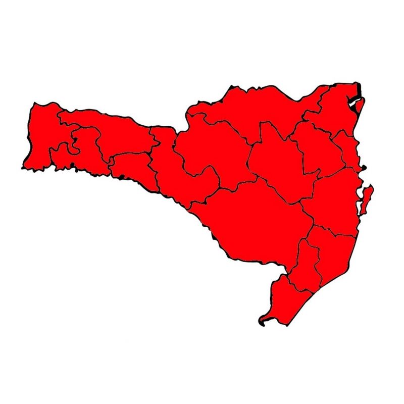 Atualização mostra o Estado todo no nível gravíssimo (vermelho) – Foto: SES/Divulgação