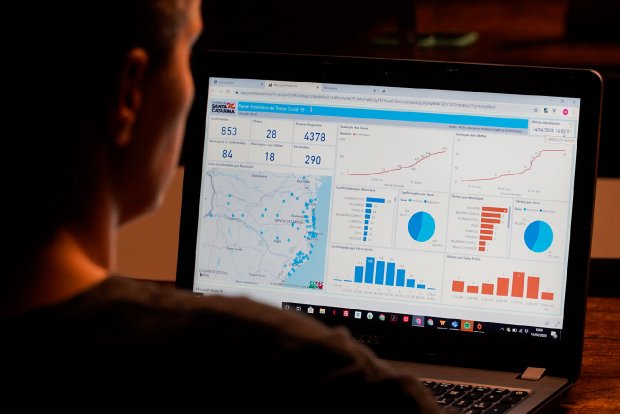 Munic&iacute;pios de SC recebem nova ferramenta digital para auxiliar no combate &agrave; Covid-19 – Foto: Ricardo Wolffenbuttel/Secom