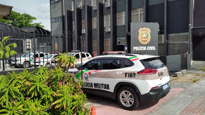 Delegacia de pol&iacute;cia em Blumenau – Foto: Lucas Dias/ND