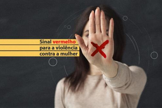 Sinal pode ser feito com batom ou outro material e mostrado em farm&aacute;cias pr&eacute;-cadastradas – Foto: TJSC/Divulga&ccedil;&atilde;o/ND