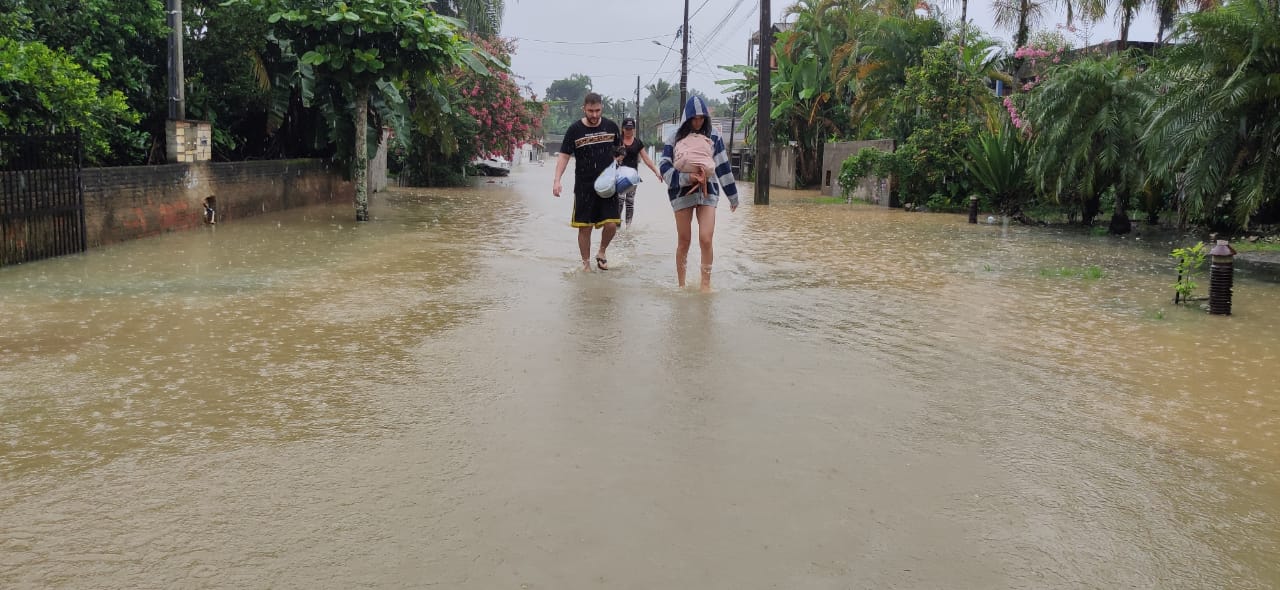 Rua Haiti, em Timbó - Stêvão Limana / NDTV