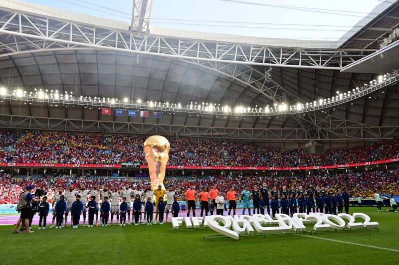 Tun&iacute;sia x Austr&aacute;lia pela segunda rodada do grupo D da Copa do Mundo – Foto: MIGUEL MEDINA / AFP / ND