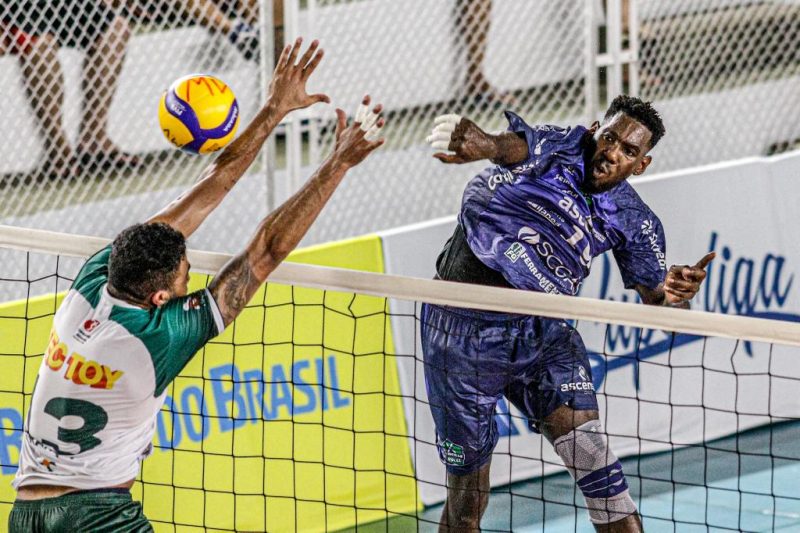 Joinville V&ocirc;lei venceu o Manaus fora de casa e volta para enfrentar o Minas no Centreventos Cau Hansen. – Foto: Jo&atilde;o Normando/Divulga&ccedil;&atilde;o/ND