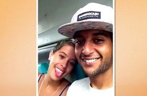 Edevaldo e Camila em foto da época – Foto: Arquivo Pessoal/Divulgação/ND