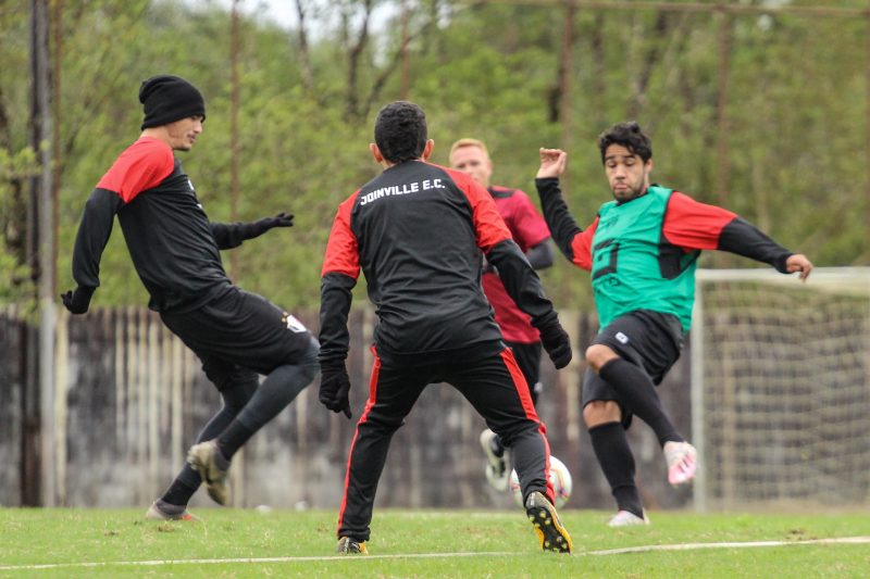 Tricolor continua prepara&ccedil;&atilde;o para e estreia na s&eacute;rie D no s&aacute;bado (19), na Arena Joinville – Foto: Vitor Forcellini/JEC/Divulga&ccedil;&atilde;o