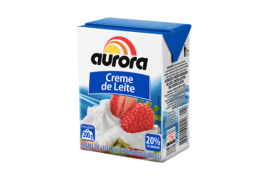 Creme de Leite Aurora Alimentos – Foto: Divulgação