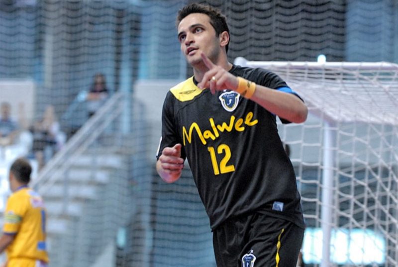 Maior goleador daLiga Nacional de Futsal, Falc&atilde;o fez hist&oacute;ria em Jaragu&aacute; – Foto: lnf/dIVULGA&Ccedil;&Atilde;O