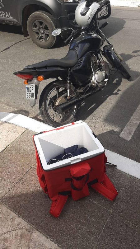 Motocicleta &eacute; localizada na rua 2.300, em Balne&aacute;rio Cambori&uacute; – Foto: GM Balne&aacute;rio Cambori&uacute;