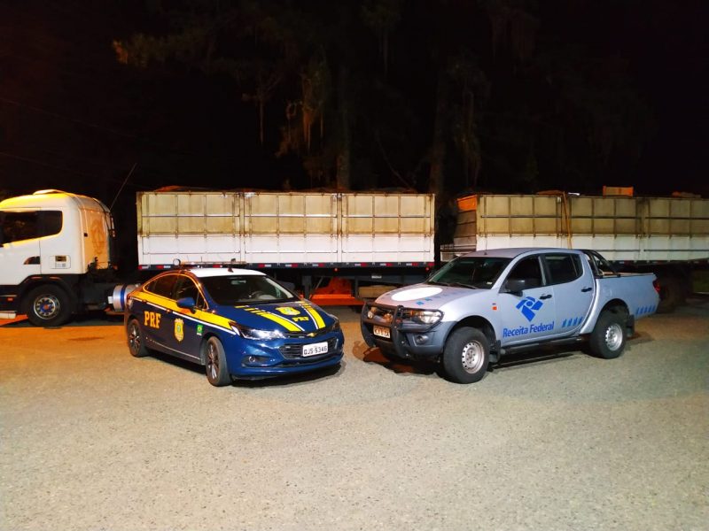 Carga tinha como destino o Sul de Santa Catarina – Foto: Receita Federal/Divulga&ccedil;&atilde;o