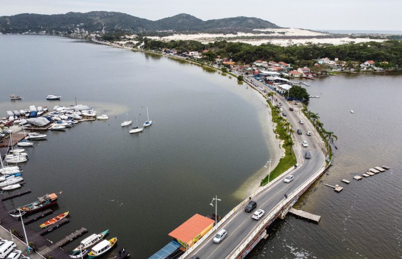 Lagoa da Conceição clama por socorro após desastre ambiental. Foto: Anderson Coelho/ND