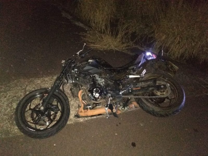 Homem de 22 anos morre após atropelar boi em rodovia de Irani – Foto: PMRv/ND