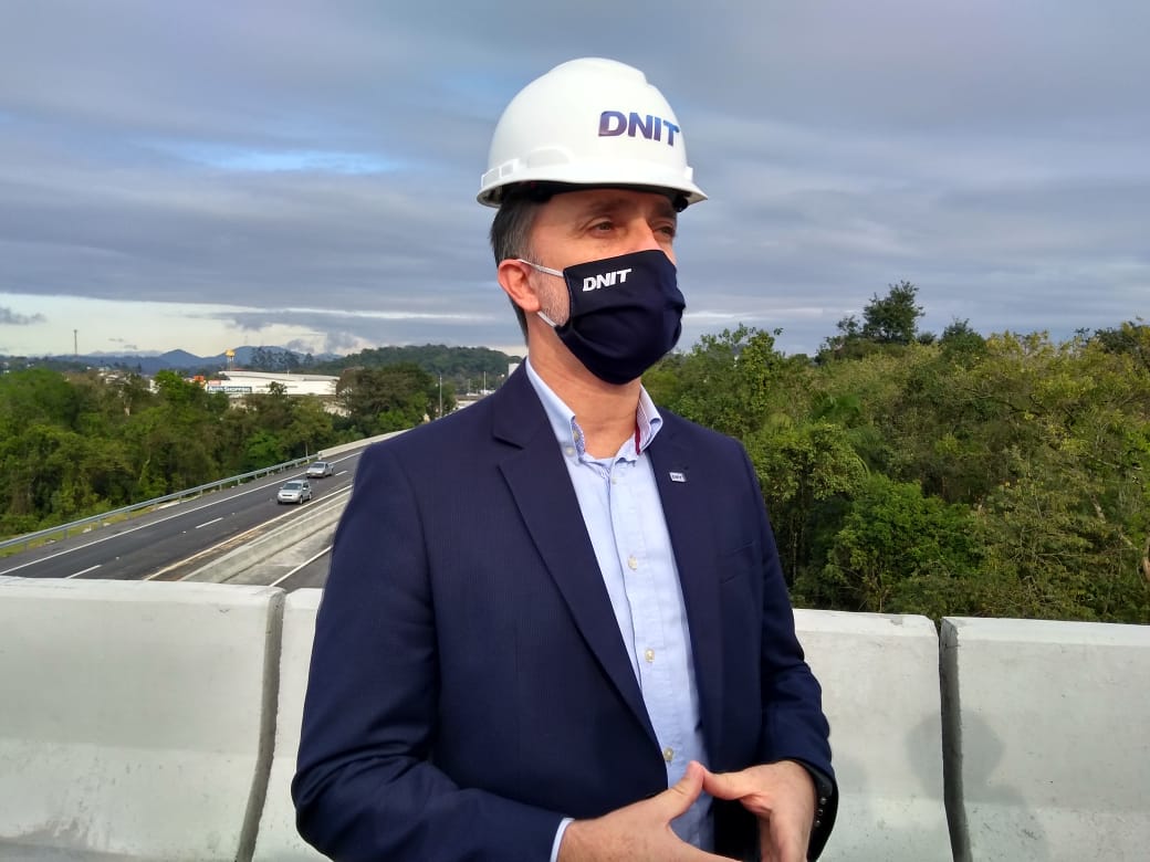 In August 2020, DNIT released the new Mafisa viaduct on BR-470 in Blumenau - Aline Camargo / Grupo ND.