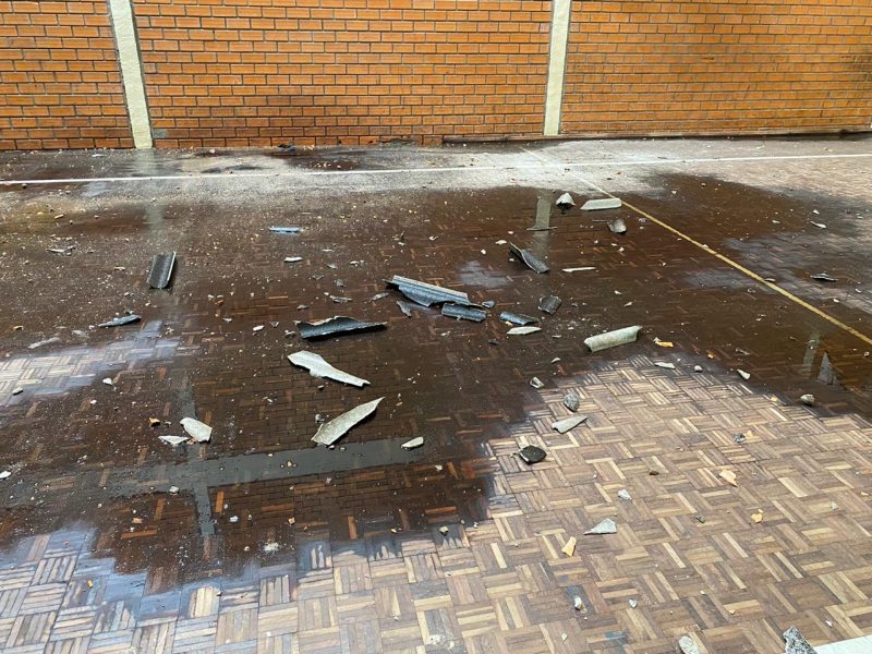 Secretaria de Educação faz levantamento dos estragos após passagem de temporal e tornado em Santa Catarina &#8211; Foto: SED/Divulgação/ND