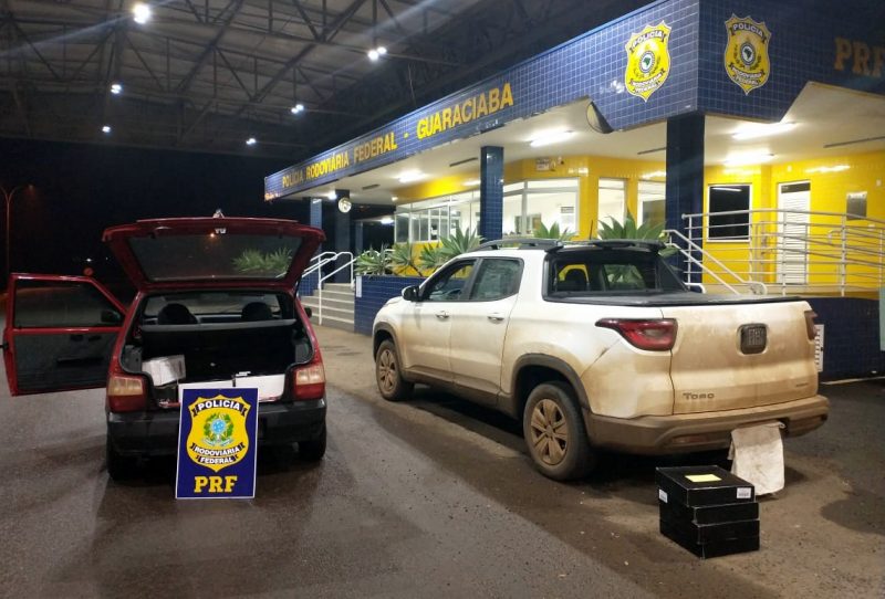 Opera&ccedil;&atilde;o apreende 378 garrafas de vinho em Descanso e Iraceminha – Foto: PRF/ND