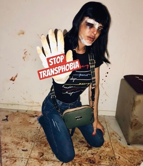 A modelo trans Alice Felis mostrou em suas redes sociais como ficou seu apartamento após o ataque que sofreu e pediu o fim da transfobia – Foto: Reprodução/Instagram
