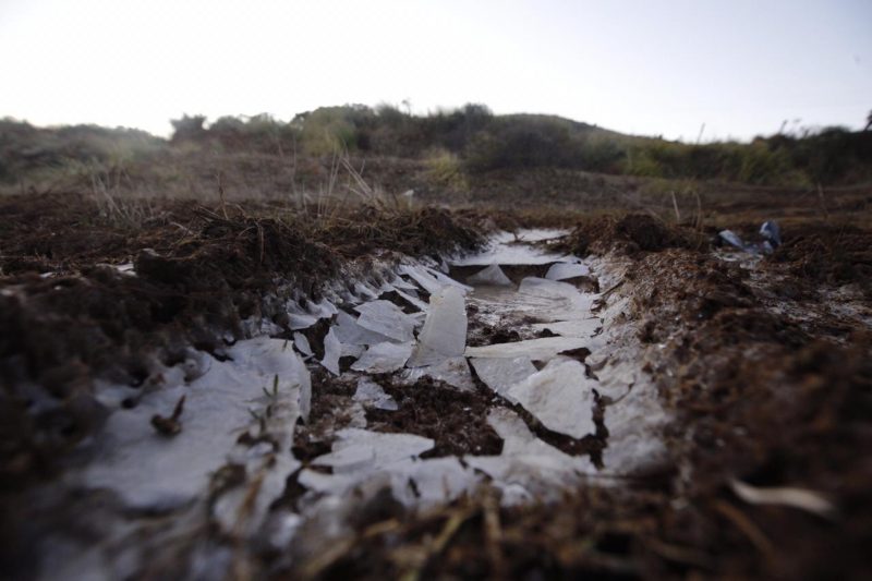 Frio no bairro Mundo Novo, em Urubici – Foto: Anderson Coelho/ND