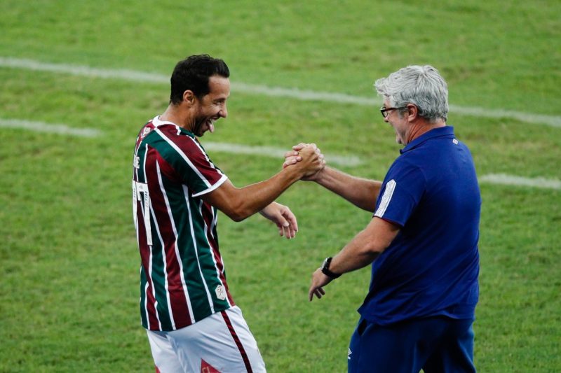Fluminense 3 x 0 Figueirense; show de Nen&ecirc; que anotou os tr&ecirc;s gols da partida – Foto: Andr&eacute; Melo Andrade/Estad&atilde;o Conte&uacute;do/Divulga&ccedil;&atilde;o/ND