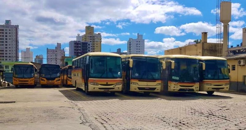 &Ocirc;nibus da Praiana devem retornar na pr&oacute;xima segunda-feira em Itaja&iacute; e regi&atilde;o – Foto: Leandro Lins/NDTV