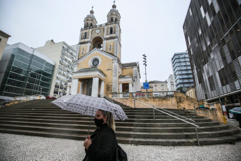 Catedral Metropolitana, em Florianópolis, passa por manutenção – Foto: Anderson Coelho/ND
