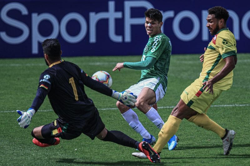 Chapecoense 1 x 0 Sampaio Corrêa, na Arena Condá; Índio, que folgou uma rodada da competição, é 6º colocado na competição – Foto: ACF/divulgação