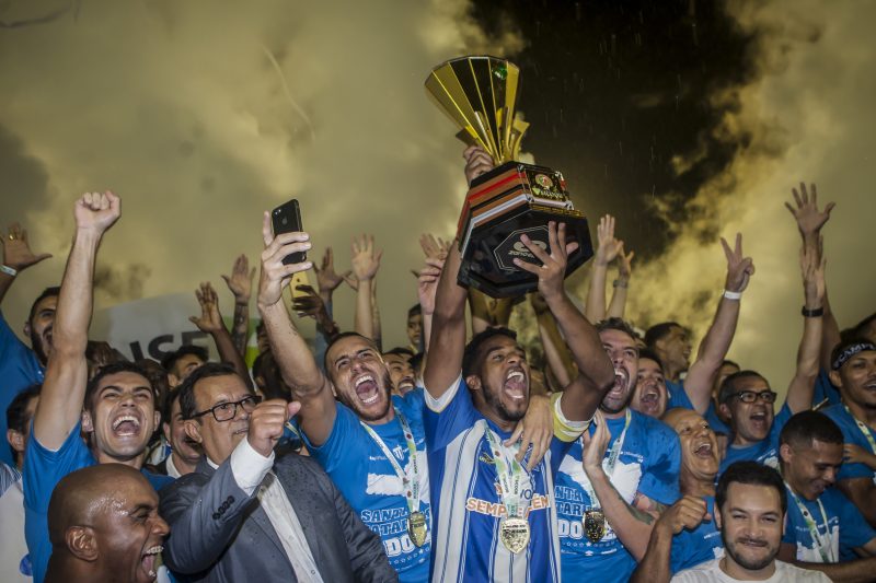 Ava&iacute; durante comemora&ccedil;&atilde;o do t&iacute;tulo do Campeonato Catarinense de 2019 – Foto: Fl&aacute;vio Tin/Arquivo/ND