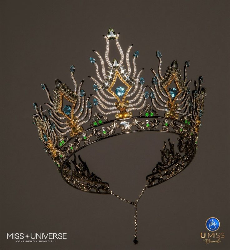 A coroa da miss Brasil Universo 2020, criada pelo joalheiro Tiago Seixas – Foto: Divulgação/ND