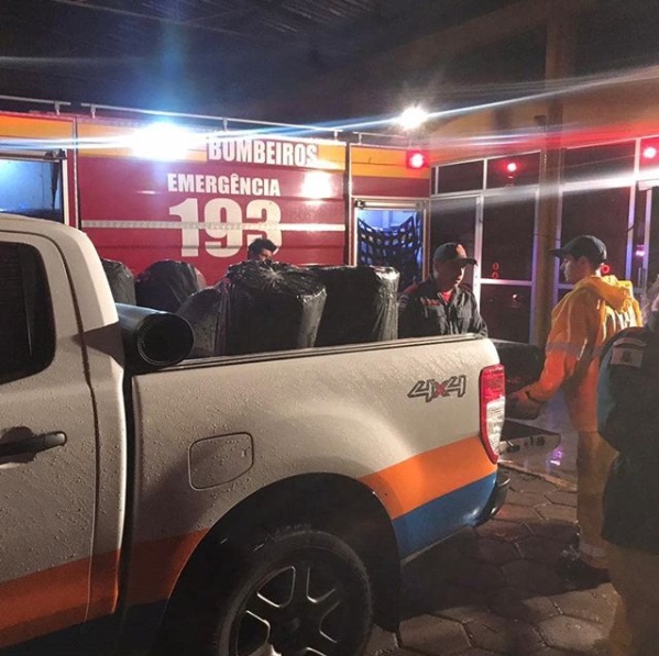 Trabalho das equipes foi intenso durante a madrugada – Foto: Defesa Civil/Divulgação