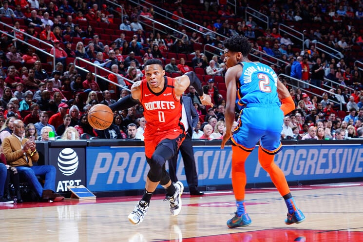 Desfalque de Westbrook diminui o favoritismo do Houston Rockets &#8211; Foto: Divulgação/NBA/ND