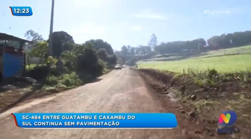 Trecho continua com estrada de ch&atilde;o – Foto: Reprodu&ccedil;&atilde;o NDTV