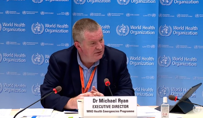 Michael Ryan, diretor do programa de emerg&ecirc;ncias da OMS – Foto: Reprodu&ccedil;&atilde;o/Redes Sociais/ND