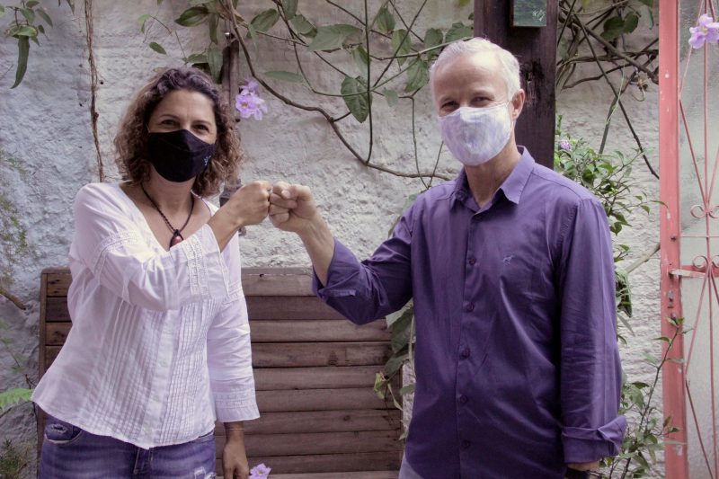 Os pr&eacute;-candidatos M&aacute;rcia Souza a vice-prefeita e Jo&atilde;o Vecchi a prefeito pelo PT. – Foto: Reprodu&ccedil;&atilde;o Facebook