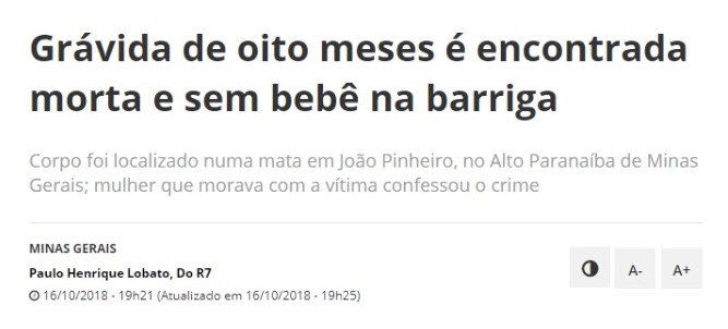 Crime em <span style="font-weight: 400;">João Pinheiro aconteceu em 2018 </span>– Foto: R7/ND