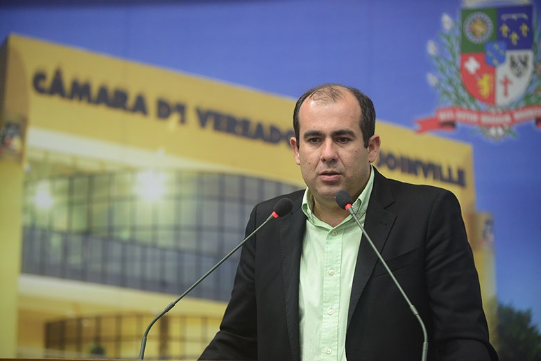 Atual vereador, Fachini ser&aacute; o nome do PSDB nas elei&ccedil;&otilde;es para Prefeito – Foto: C&acirc;mara de Vereadores de Joinville/Divulga&ccedil;&atilde;o