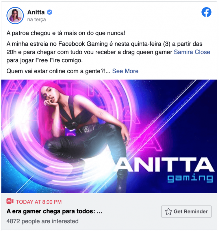 Anitta estreia nova fase nesta quinta-feira… gamer!! | Foto: Reprodu&ccedil;&atilde;o – Foto: Anitta estreia nova fase nesta quinta-feira… gamer!! | Foto: Reprodu&ccedil;&atilde;o