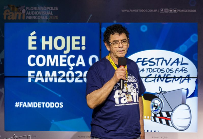 Ant&ocirc;nio Celso Santos, foi o idealizador e diretor-geral do FAM (Florian&oacute;polis Audiovisual Mercosul) e toda homenagem a ele &eacute; justa – Foto: FAM/Divulga&ccedil;&atilde;o/ND