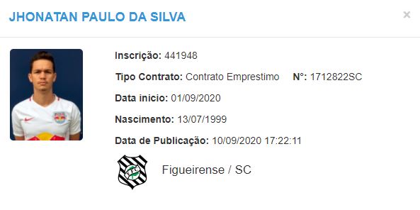 Jhonatan da Silva, novo zagueiro do Figueirense – Foto: CBF/divulga&ccedil;&atilde;o