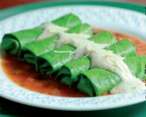 Exemplo de receita de Charuto de Taioba – Foto: Reprodu&ccedil;&atilde;o/Alimenta&ccedil;&atilde;oSegura