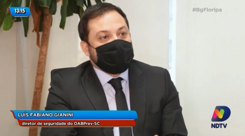 Previdência complementar é longevidade, futuro”, diz Luis Fabiano Gianini, diretor de seguridade do OABPrev-SC – Foto: Reprodução/NDTV