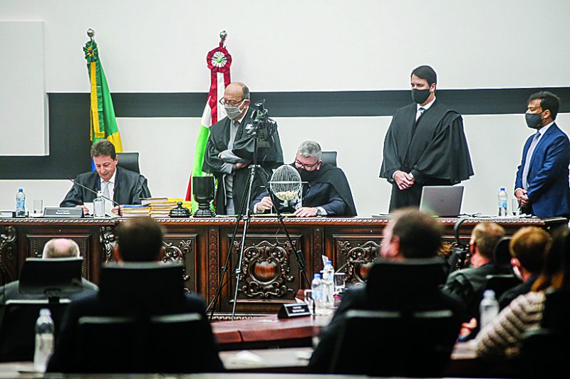 Presidente do Tribunal Especial de Julgamento, desembargador Ricardo Roesler, que comandou o sorteio dos desembargadores para forma&ccedil;&atilde;o do tribunal misto, negou o pedido – Foto: Anderson Coelho/ND