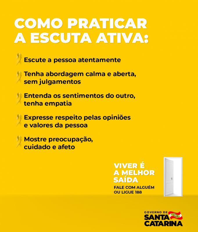 Ouvir &eacute; uma das principais ferramentas para evitar o suic&iacute;dio – Foto: Governo de Santa Catarina/Divulga&ccedil;&atilde;o