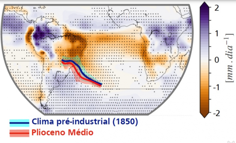 Análise divulgada na revista Scientific Reports se baseia em modelos climáticos do período Plioceno, ocorrido há 3 milhões de anos e que compartilha características com o aquecimento moderno – Foto: Gabriel Marques Pontes/USP