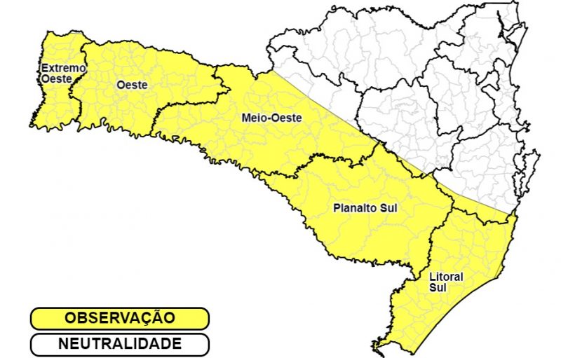 Rajadas de vento atingem Santa Catarina – Foto: Divulga&ccedil;&atilde;o/Defesa Civil