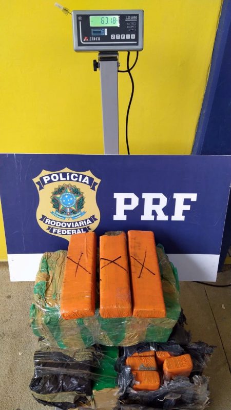 Droga tinha como destino Joinville – Foto: PRF/Divulga&ccedil;&atilde;o