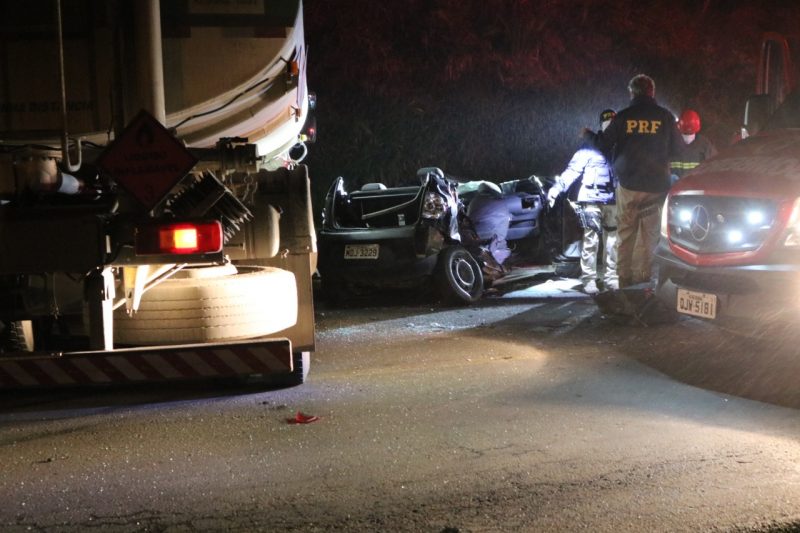Acidente deixou duas pessoas mortas na BR-470 em Blumenau – Foto: Jefferson Santos / Mesorregional