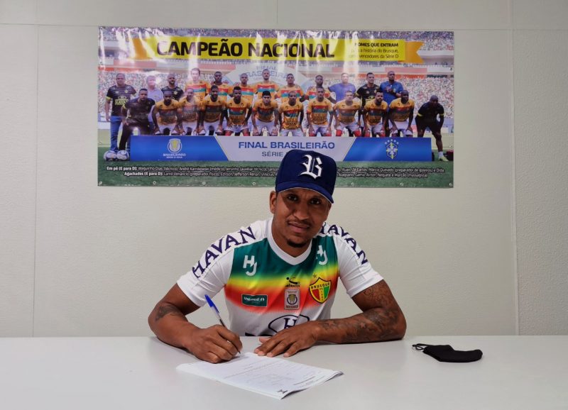 Brusque acerta renova&ccedil;&atilde;o do atacante Marco Ant&ocirc;nio – Foto: Lucas Henrique Vailati/Brusque FC/ND