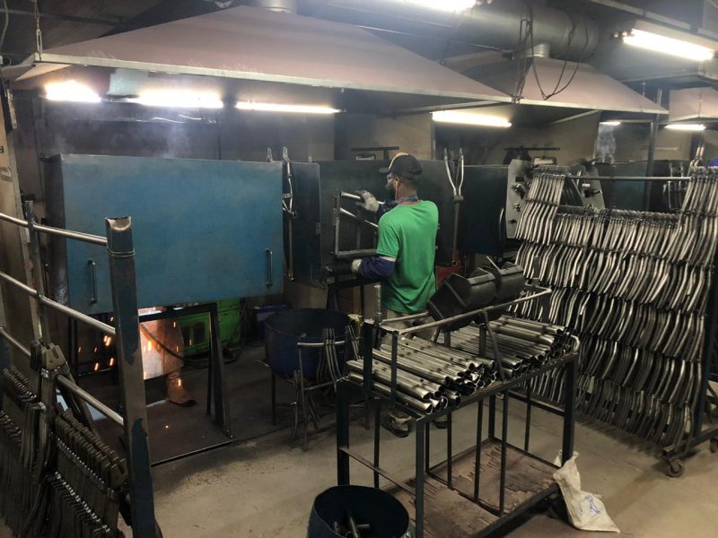 F&aacute;brica de bicicletas de Blumenau registrou aumento na procura nos meses de julho e agosto – Foto: Gabriela Milanezi/NDTV