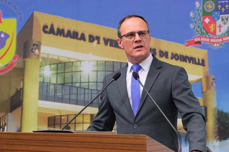 Vereador James Schroeder &eacute; o candidato do PDT – Foto: PDT/Divulga&ccedil;&atilde;o