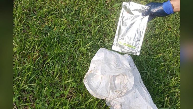 Os res&iacute;duos encontrados s&atilde;o contaminantes. – Foto: Prefeitura de Chapec&oacute;/ND